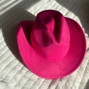 Pink cowboy hat